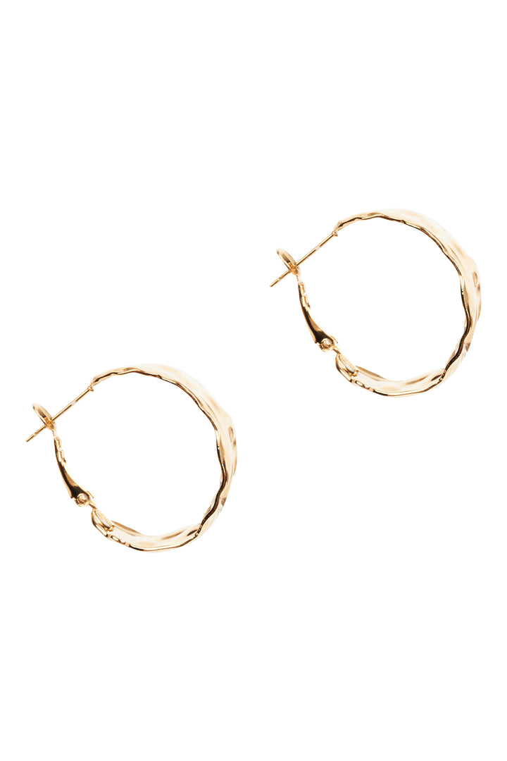 Eb & Ive - Folie Gold Hoop Earring Pressed