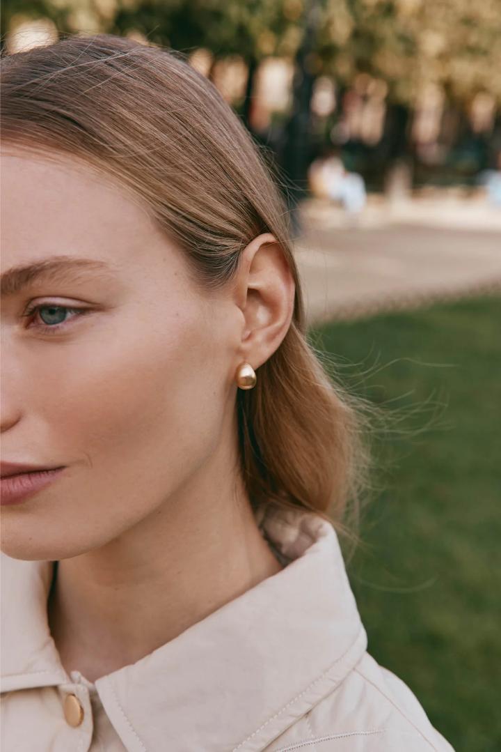 Eb & Ive - Heritage Satin Earring Gold Drop