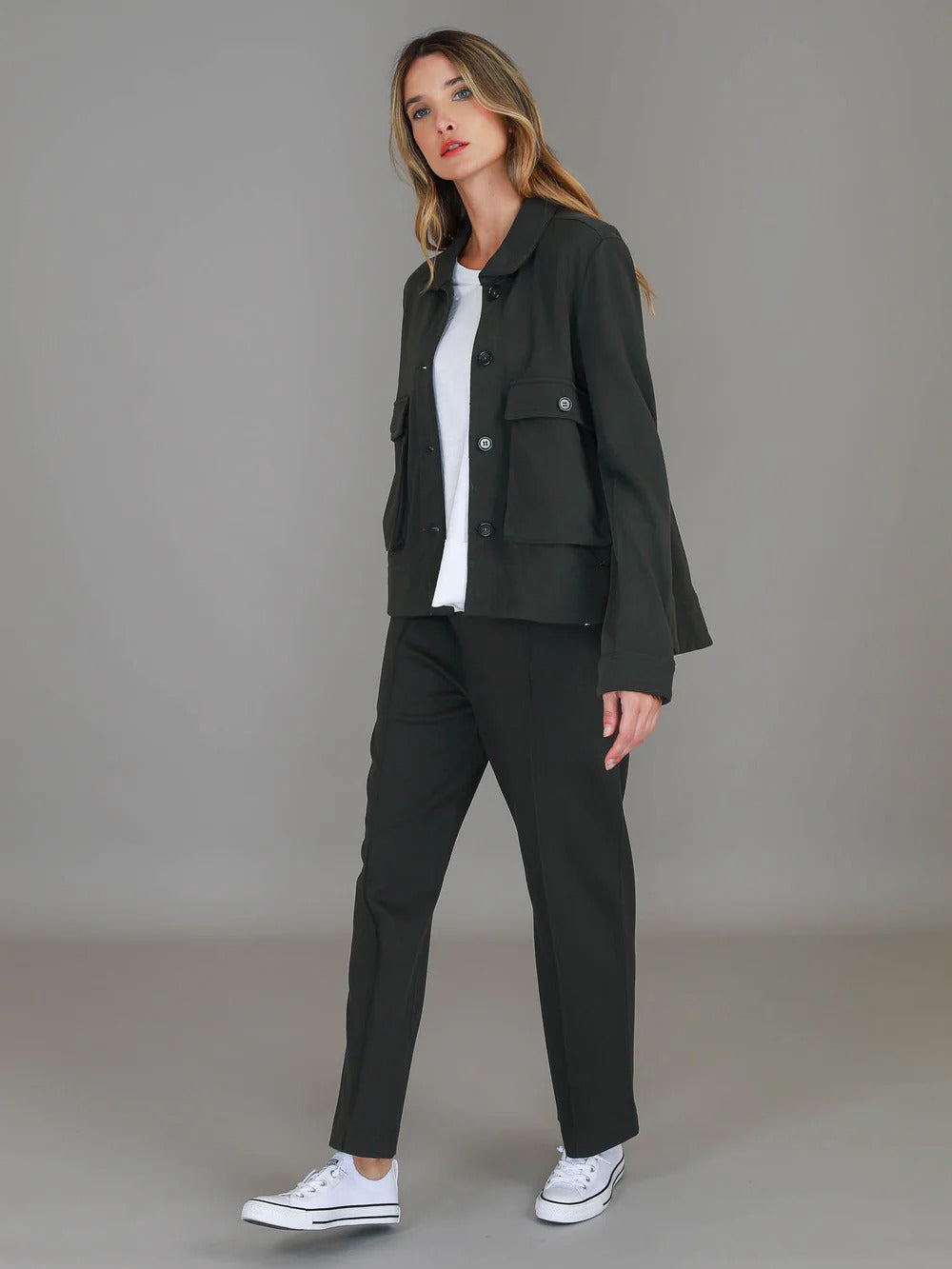 3rd Story - Caroll Utility Jacket Dark Khaki