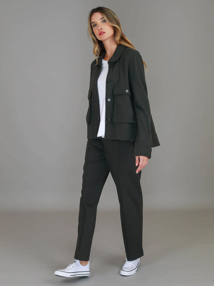 3rd Story - Caroll Utility Jacket Dark Khaki