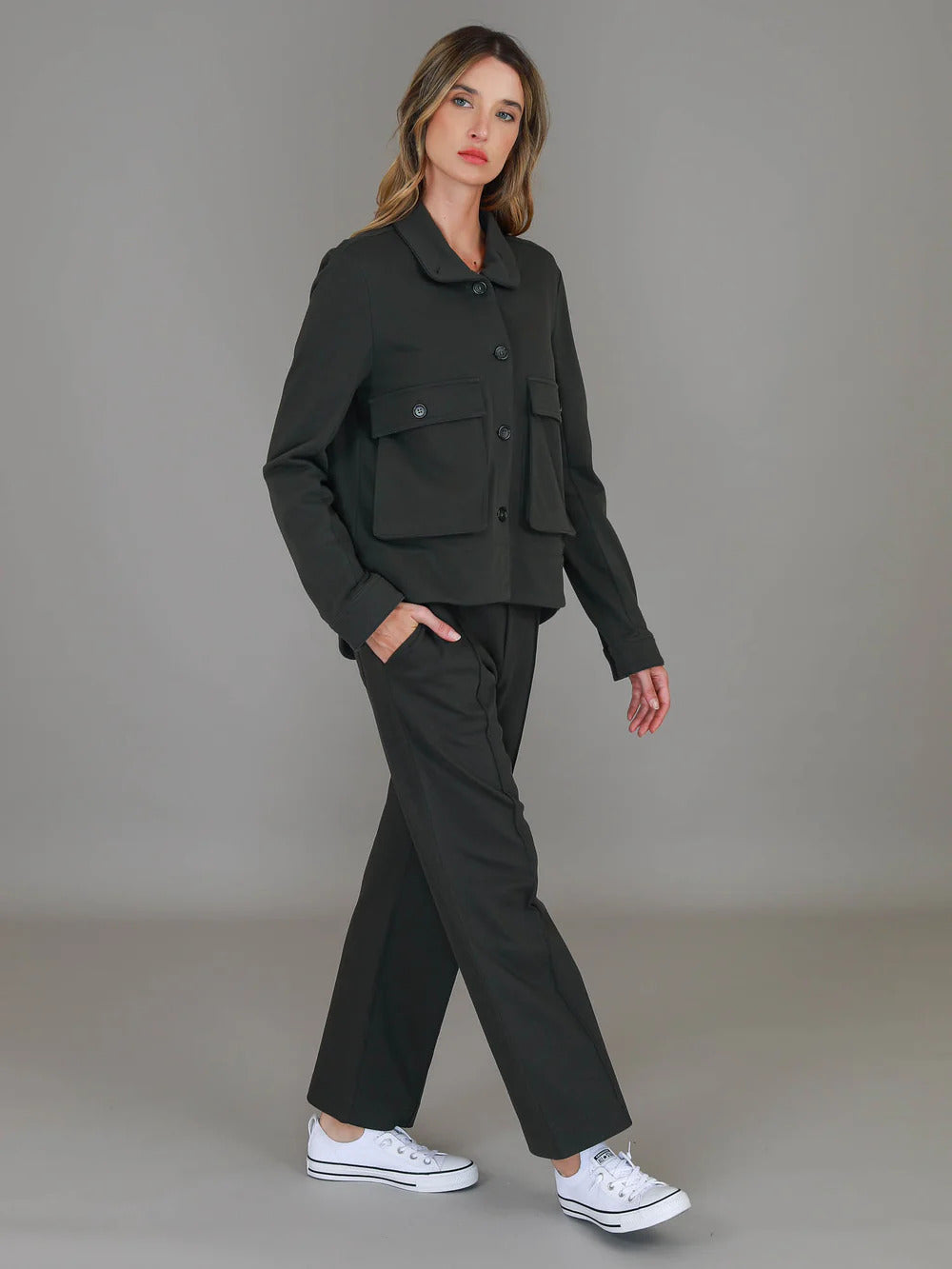 3rd Story - Caroll Utility Jacket Dark Khaki