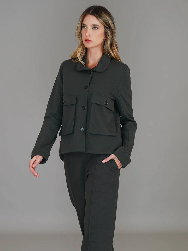 3rd Story - Caroll Utility Jacket Dark Khaki
