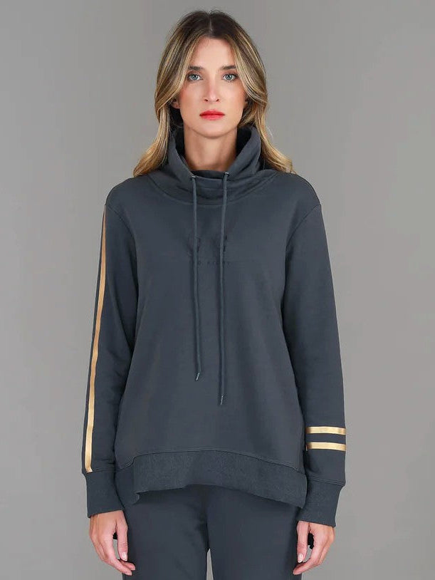 3rd Story - Darcy Funnel Sweater Charcoal