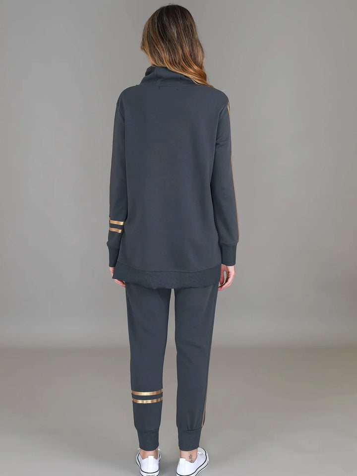 3rd Story - Darcy Funnel Sweater Charcoal