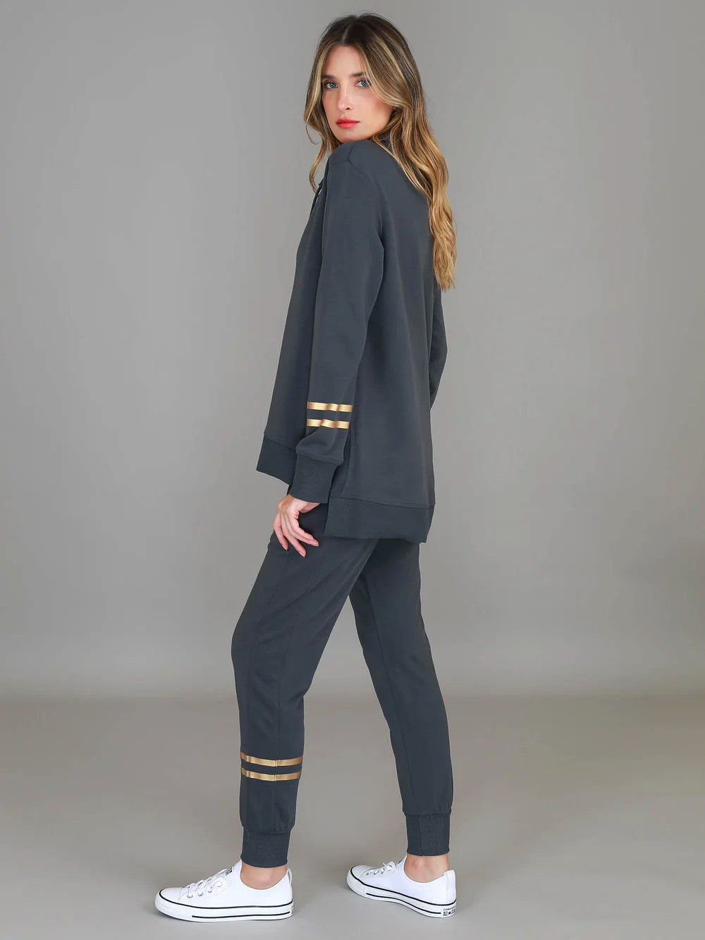 3rd Story - Darcy Funnel Sweater Charcoal