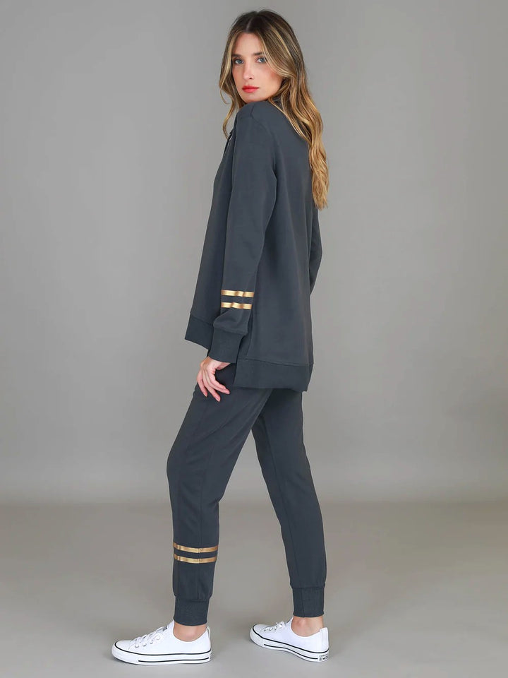 3rd Story - Darcy Funnel Sweater Charcoal
