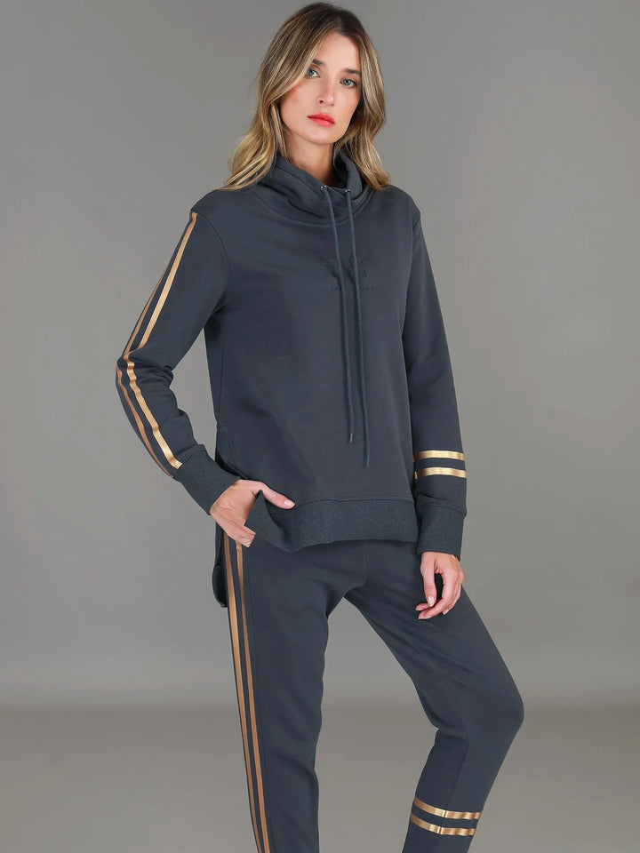 3rd Story - Darcy Funnel Sweater Charcoal