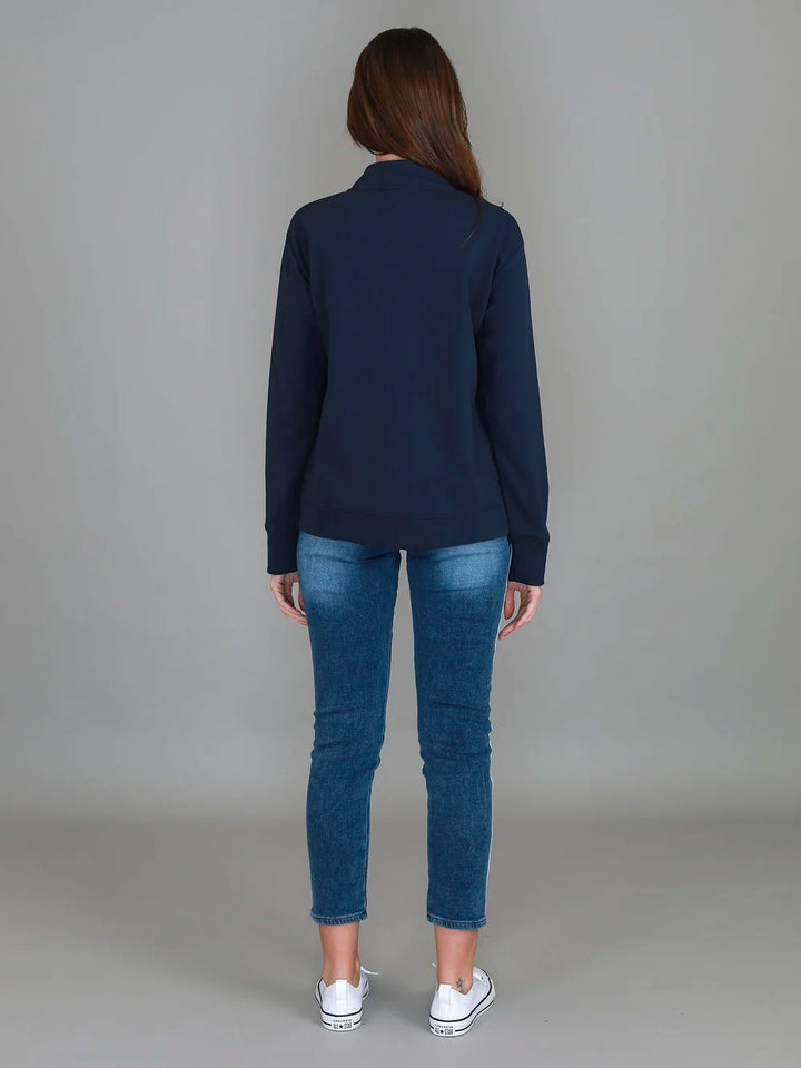 3rd Story - Gianna 1/2 Zip Sweater Ink
