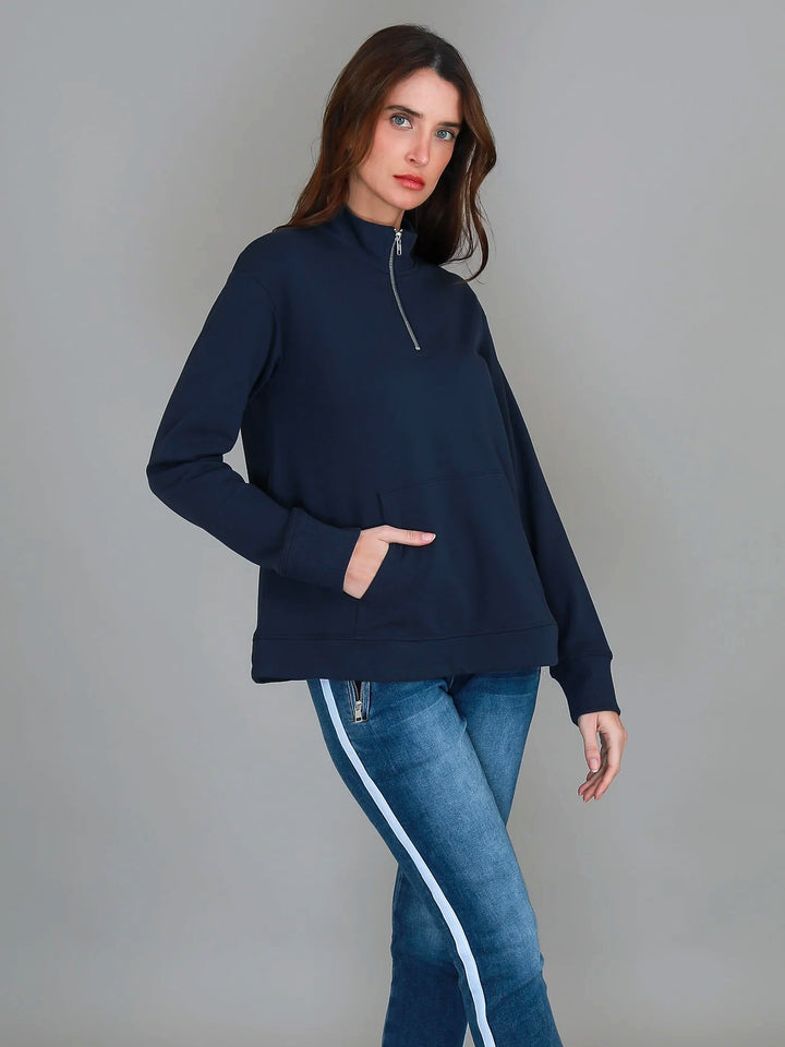3rd Story - Gianna 1/2 Zip Sweater Ink