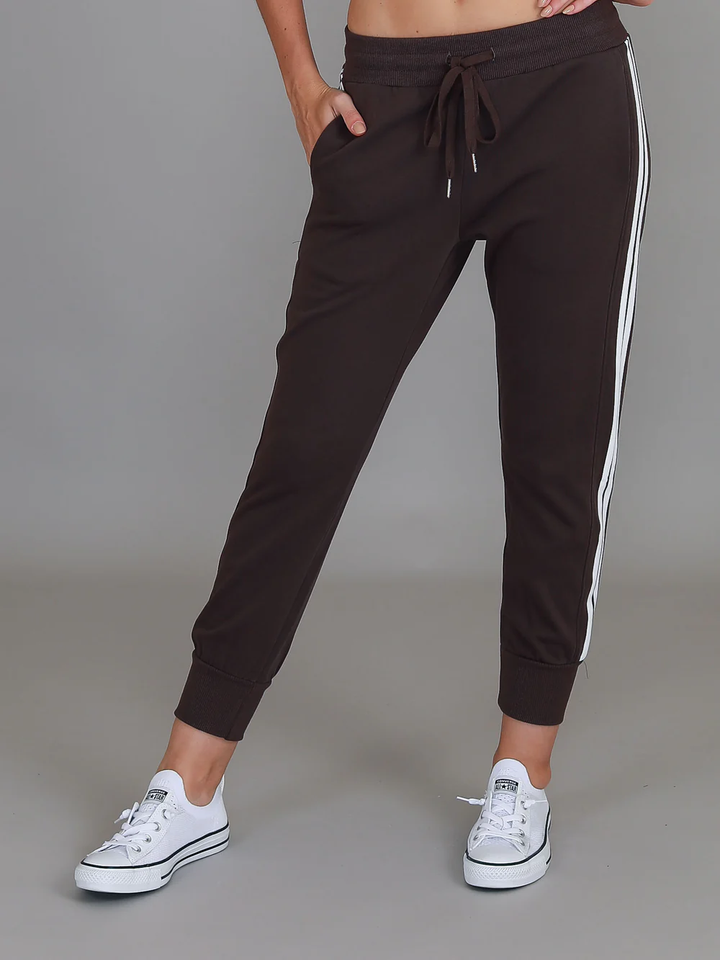 3rd Story - Pammy Stripe Joggers Truffle