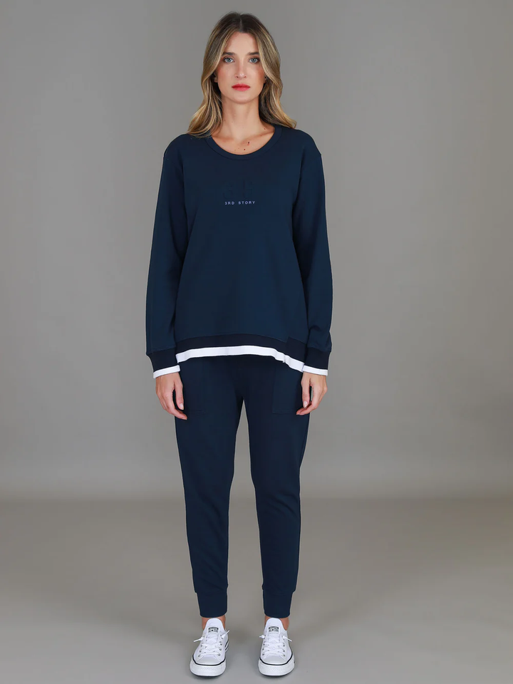 3rd Story - Roxia Logo Sweater Ink
