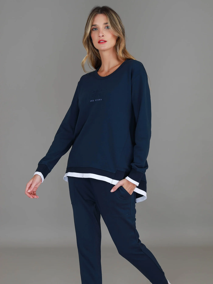 3rd Story - Roxia Logo Sweater Ink