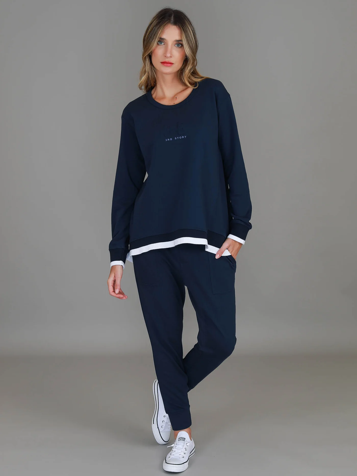 3rd Story - Roxia Logo Sweater Ink