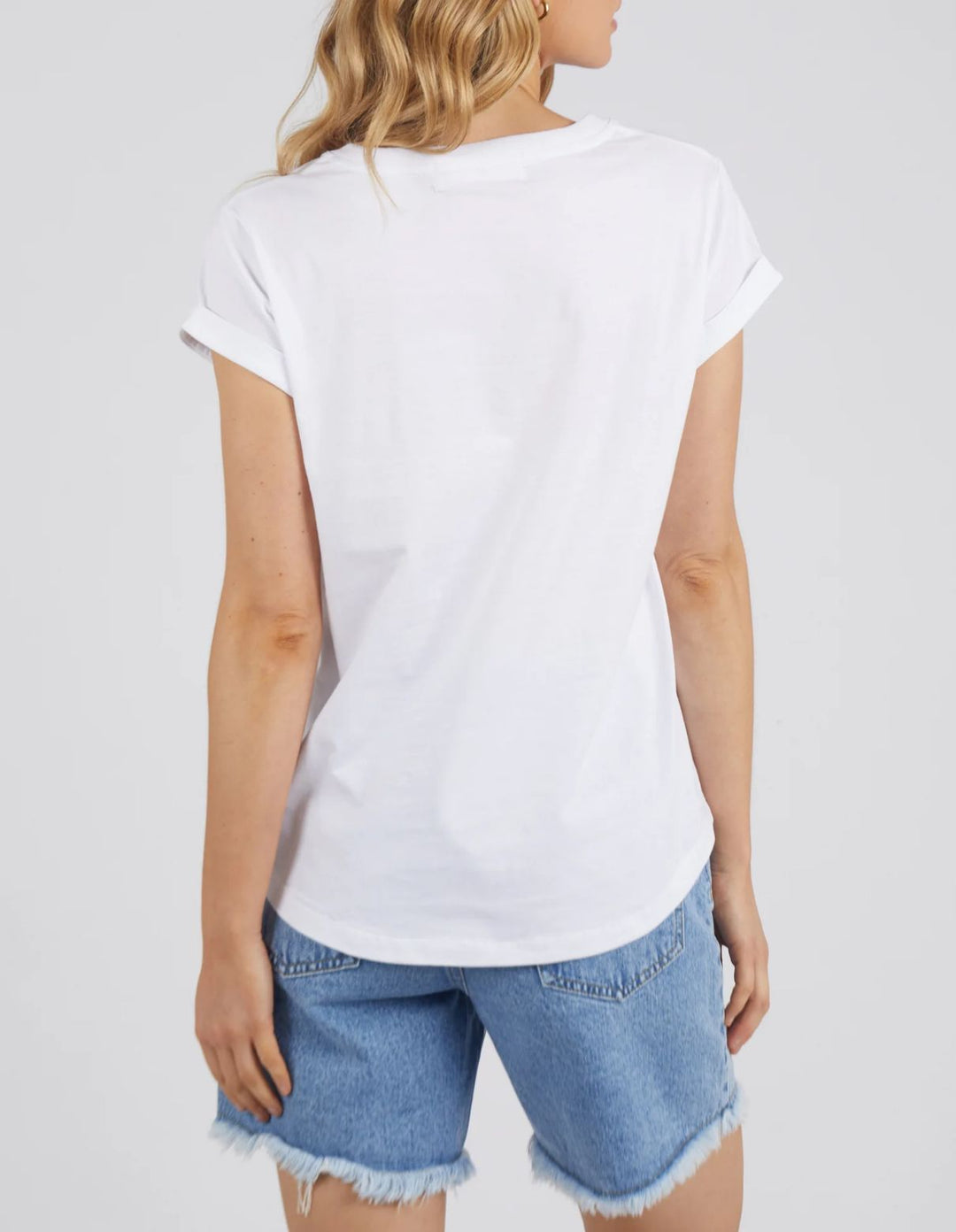 Foxwood - Manly Vee Tee White