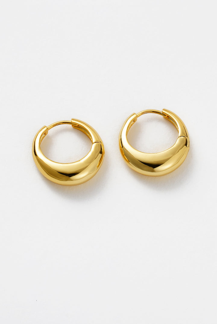 Zafino - Cleo Medium Hoop Earrings Gold