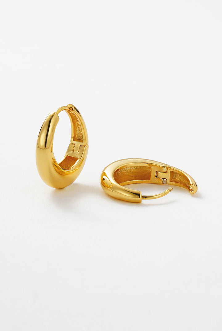 Zafino - Cleo Medium Hoop Earrings Gold
