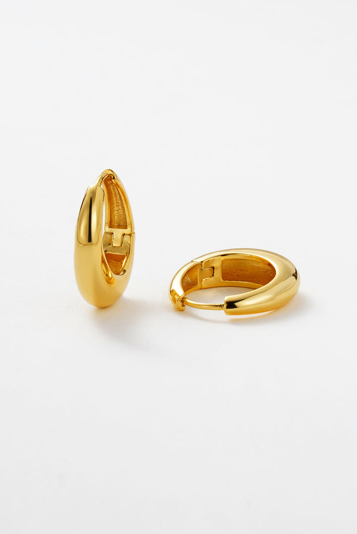 Zafino - Cleo Medium Hoop Earrings Gold