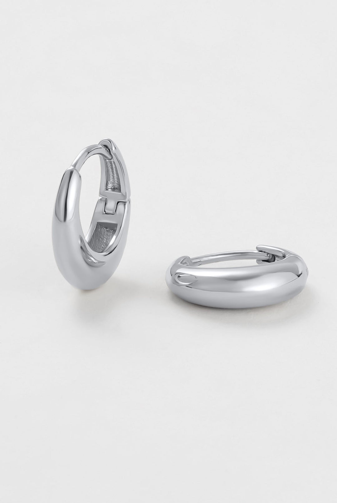 Zafino - Cleo Medium Hoop Earrings Silver