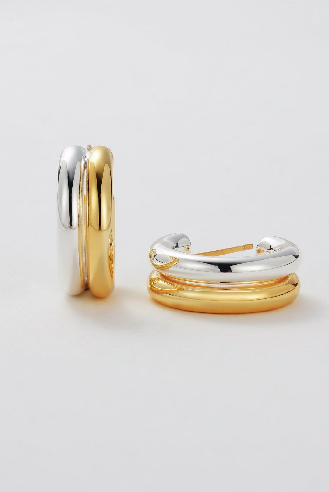 Zafino - Luna Hoop Earrings Gold / Silver
