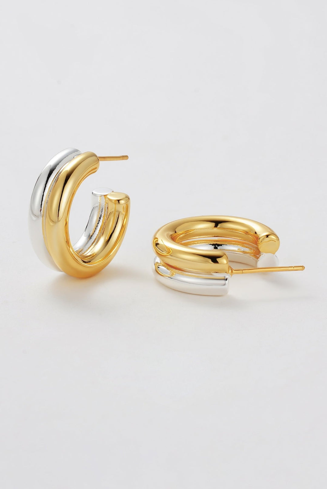 Zafino - Luna Hoop Earrings Gold / Silver