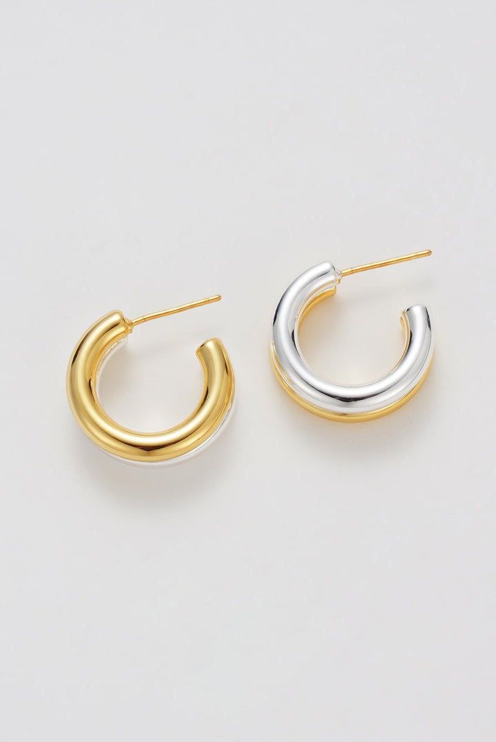 Zafino - Luna Hoop Earrings Gold / Silver