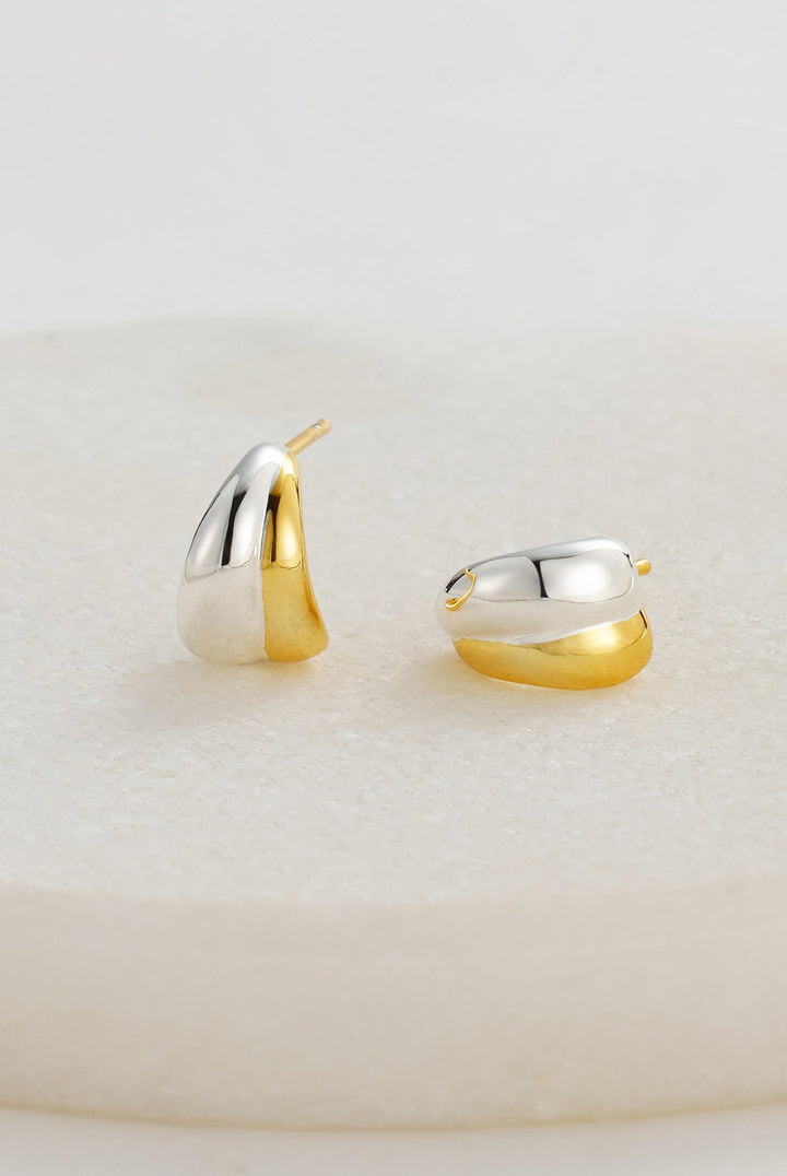 Zafino - Mia Huggie Earrings Gold / Silver