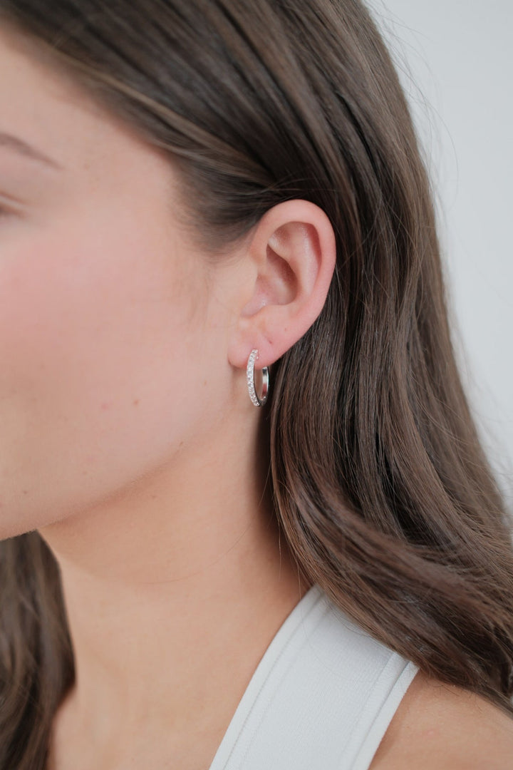 Zafino - Catalina Hoop Earrings Silver