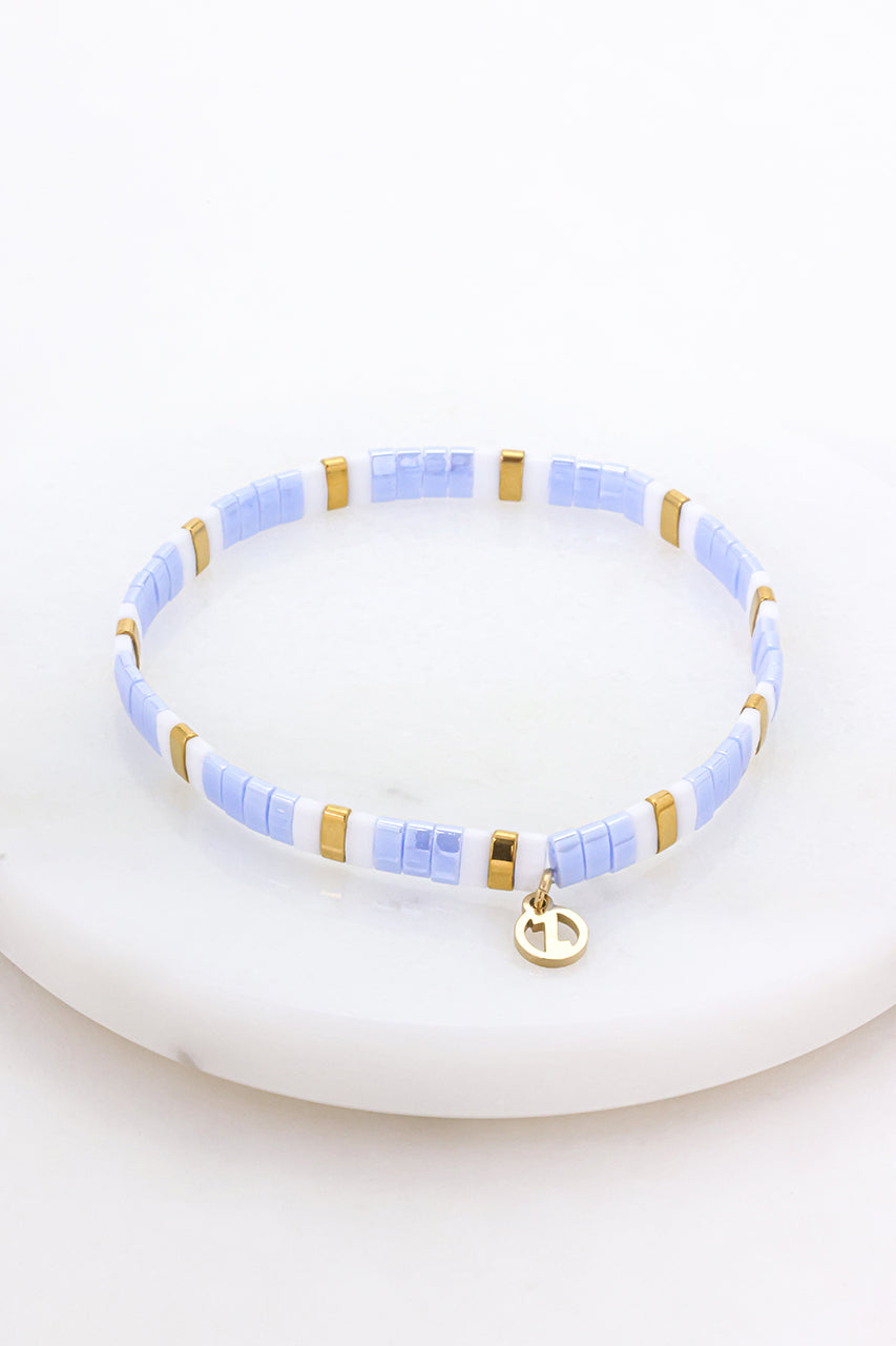 Zafino - Tile Bracelet Sky / Gold