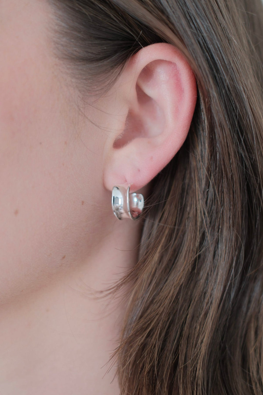 Zafino - Nina Hoop Earrings Silver
