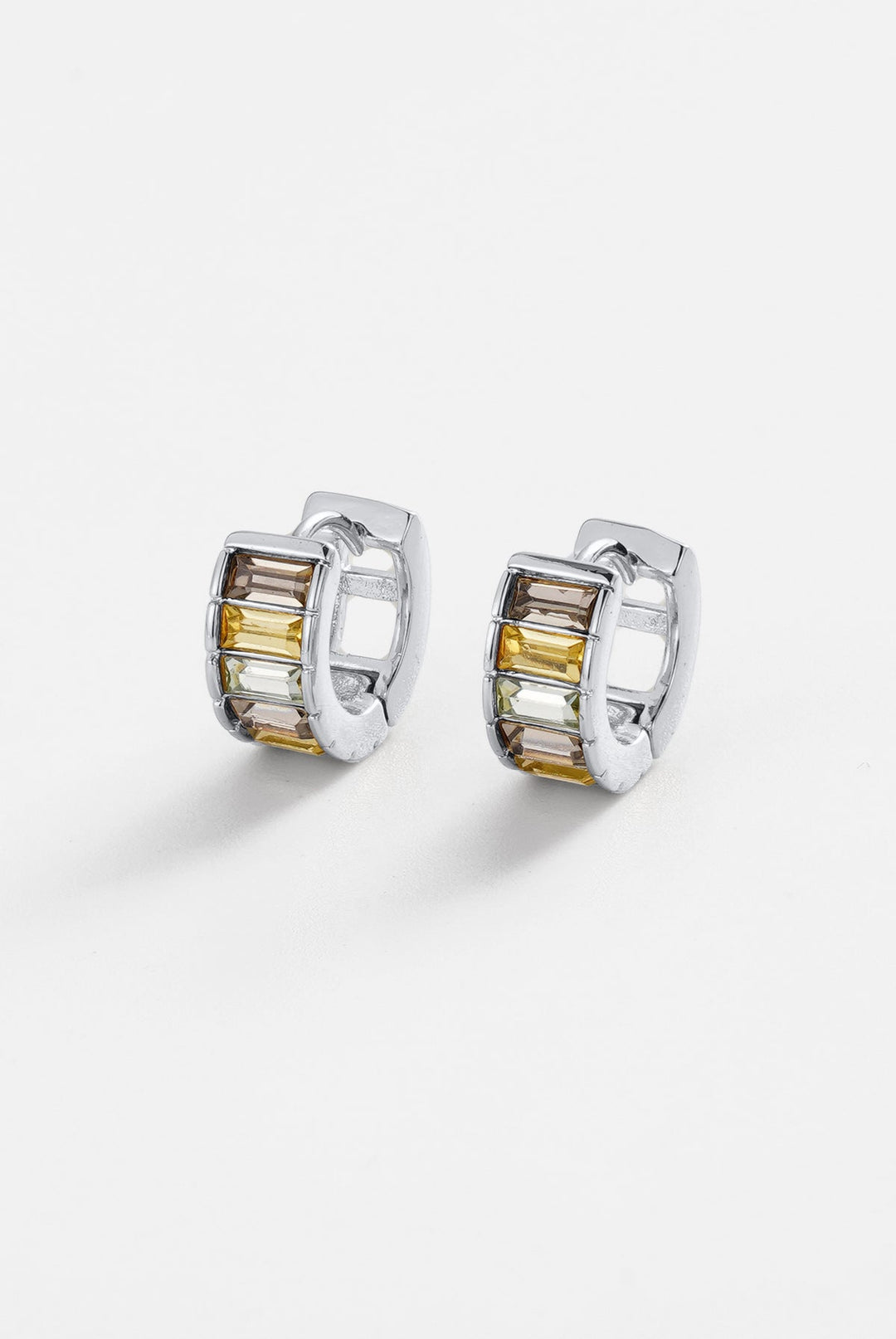 Zafino - Kira Huggie Earrings Silver
