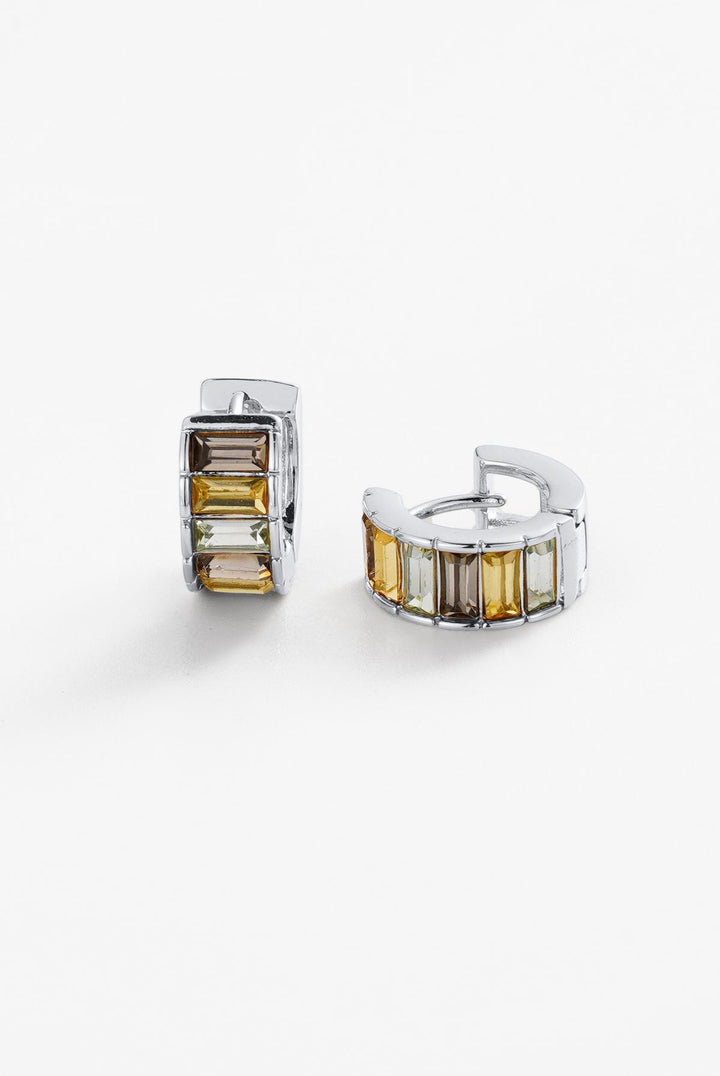 Zafino - Kira Huggie Earrings Silver