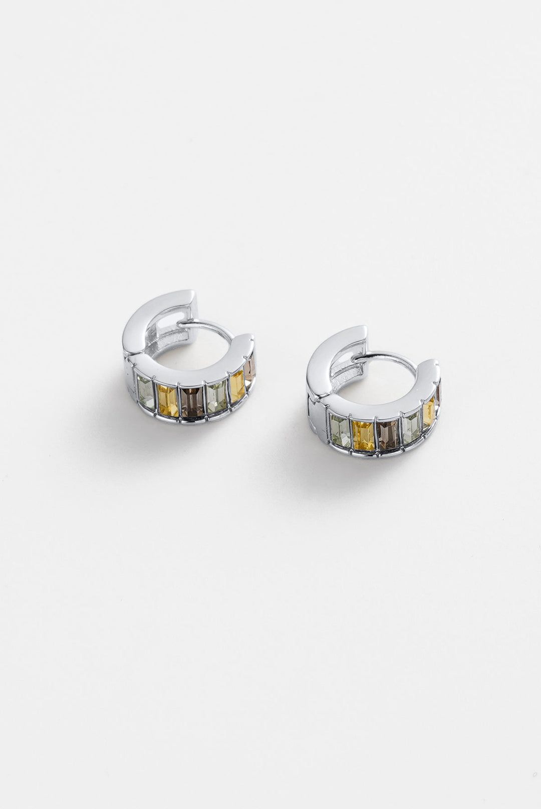 Zafino - Kira Huggie Earrings Silver