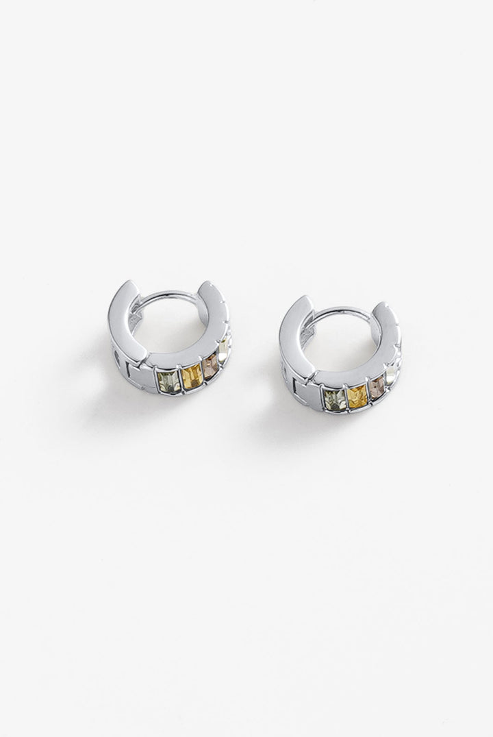 Zafino - Kira Huggie Earrings Silver