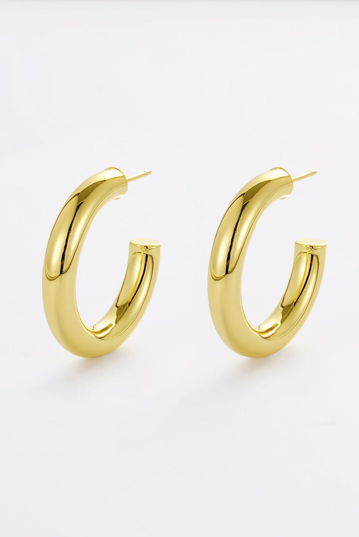 Zafino - Lina Large Hoop Earrings Gold