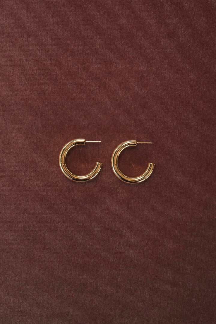 Zafino - Lina Large Hoop Earrings Gold