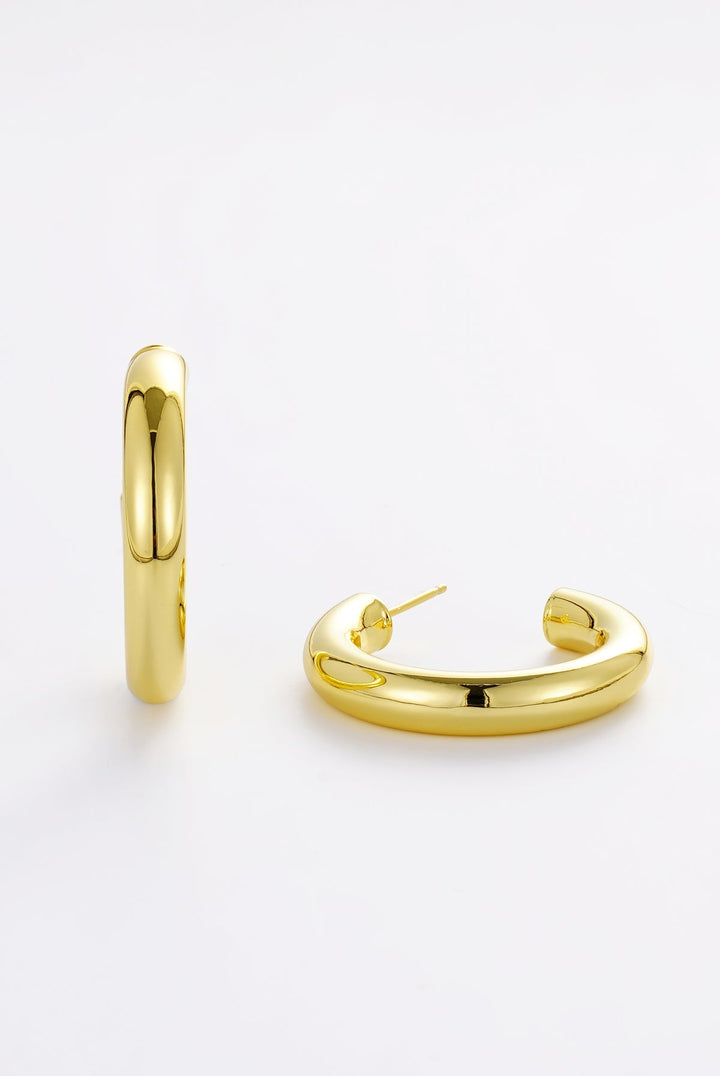 Zafino - Lina Large Hoop Earrings Gold