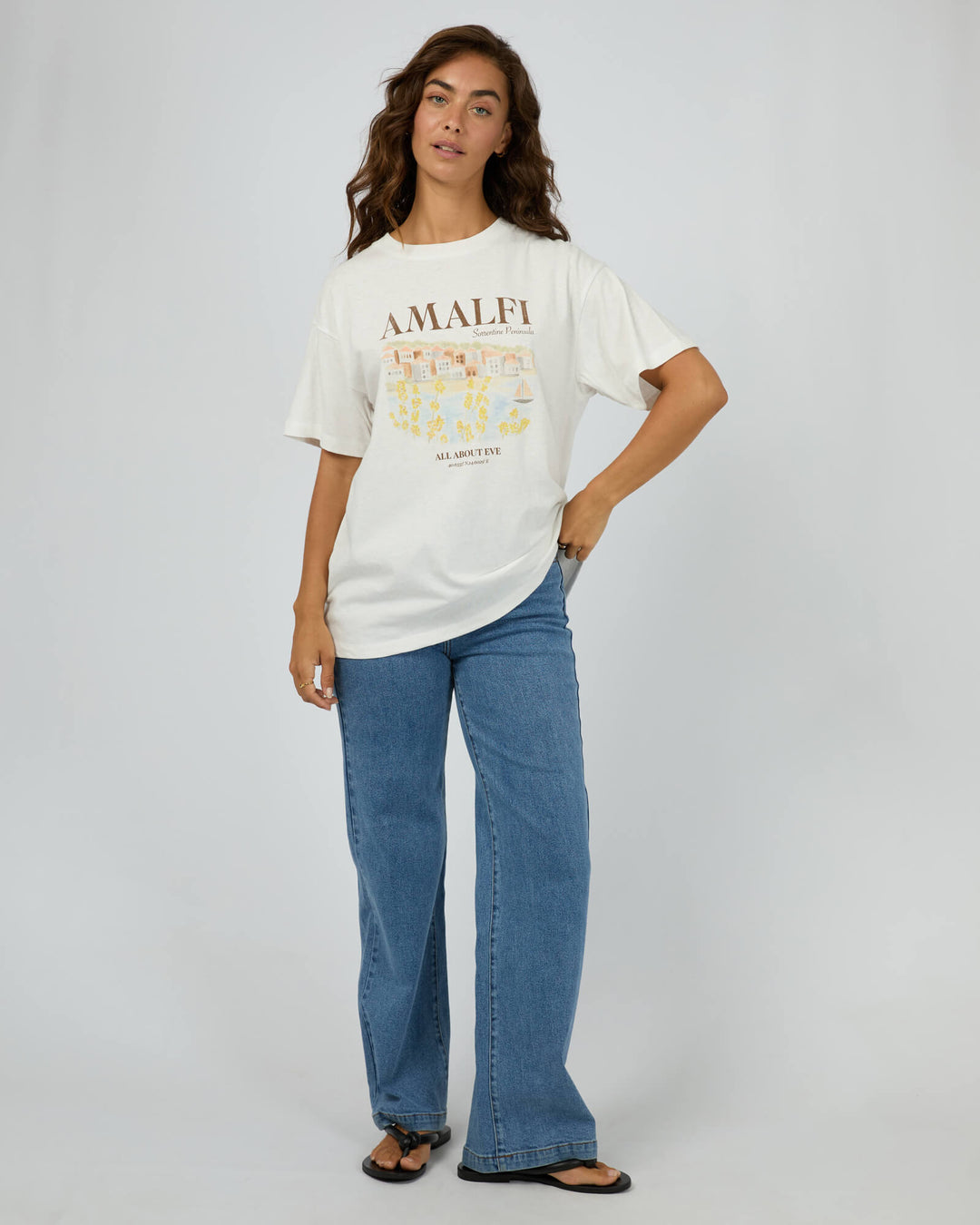 All About Eve - Amalfi Relaxed Tee Vintage White