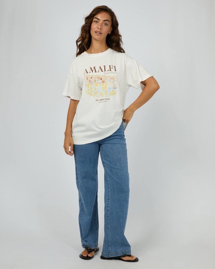 All About Eve - Amalfi Relaxed Tee Vintage White