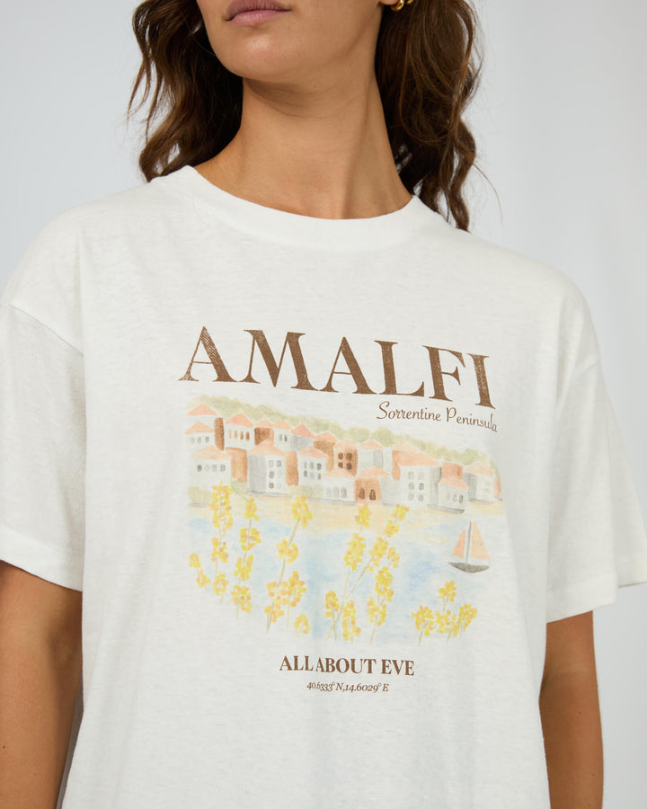 All About Eve - Amalfi Relaxed Tee Vintage White