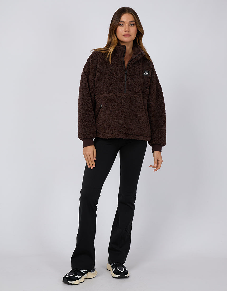 All About Eve - Amara Quarter Zip Teddy Brown