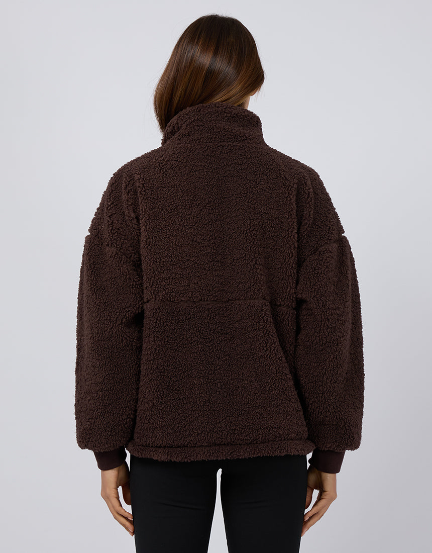 All About Eve - Amara Quarter Zip Teddy Brown