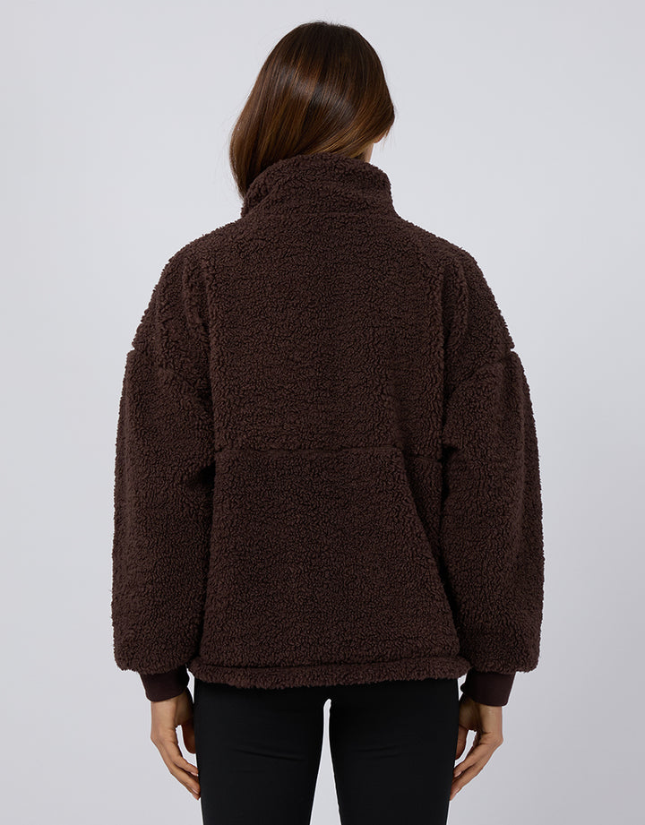 All About Eve - Amara Quarter Zip Teddy Brown