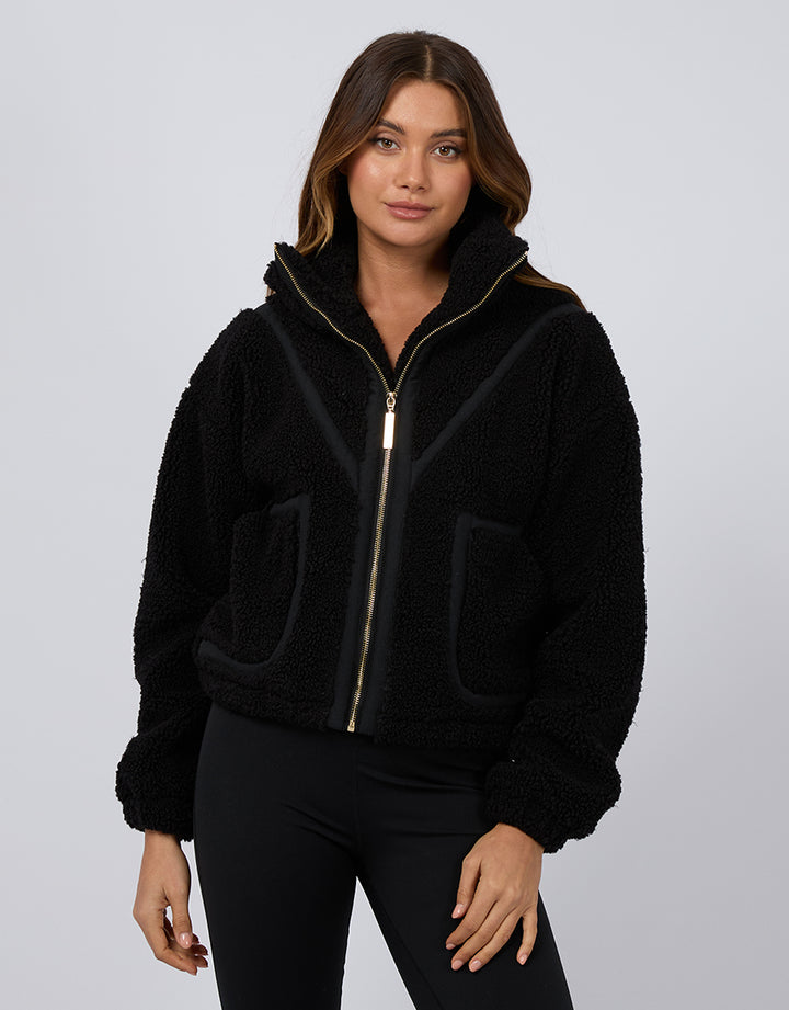 All About Eve - Ava Teddy Jacket Black