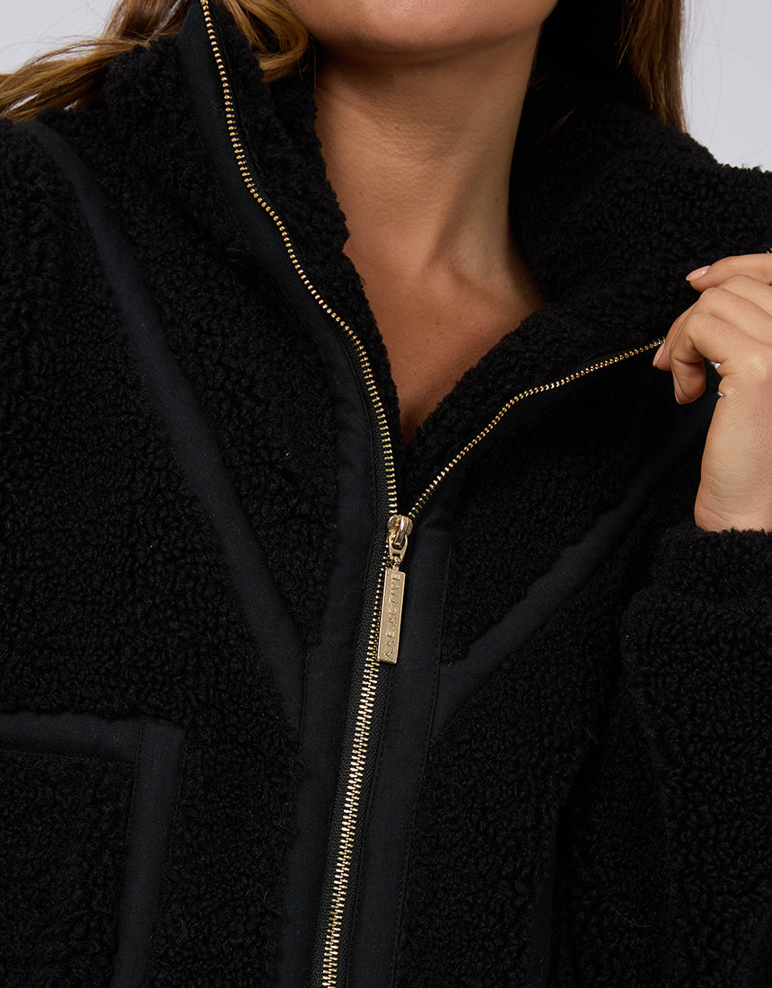 All About Eve - Ava Teddy Jacket Black