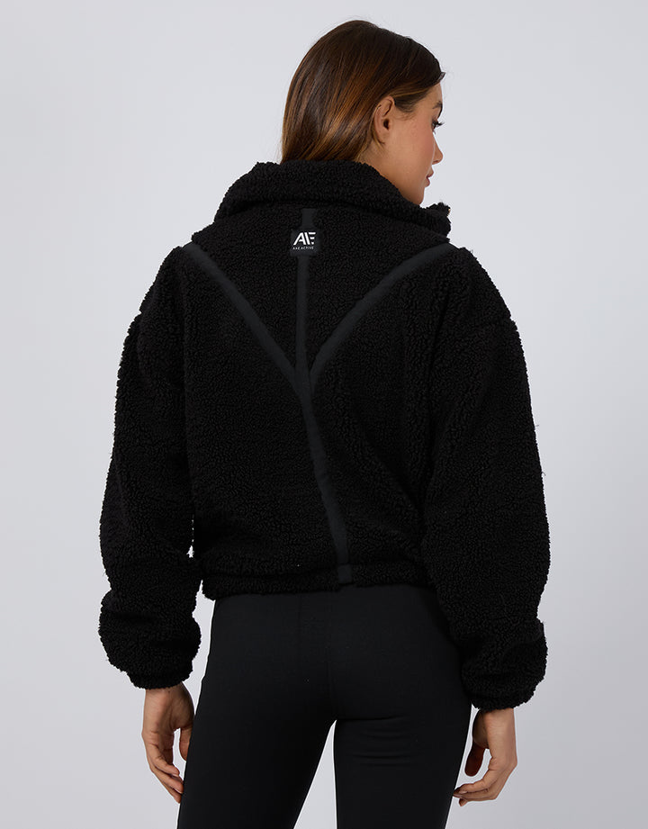 All About Eve - Ava Teddy Jacket Black