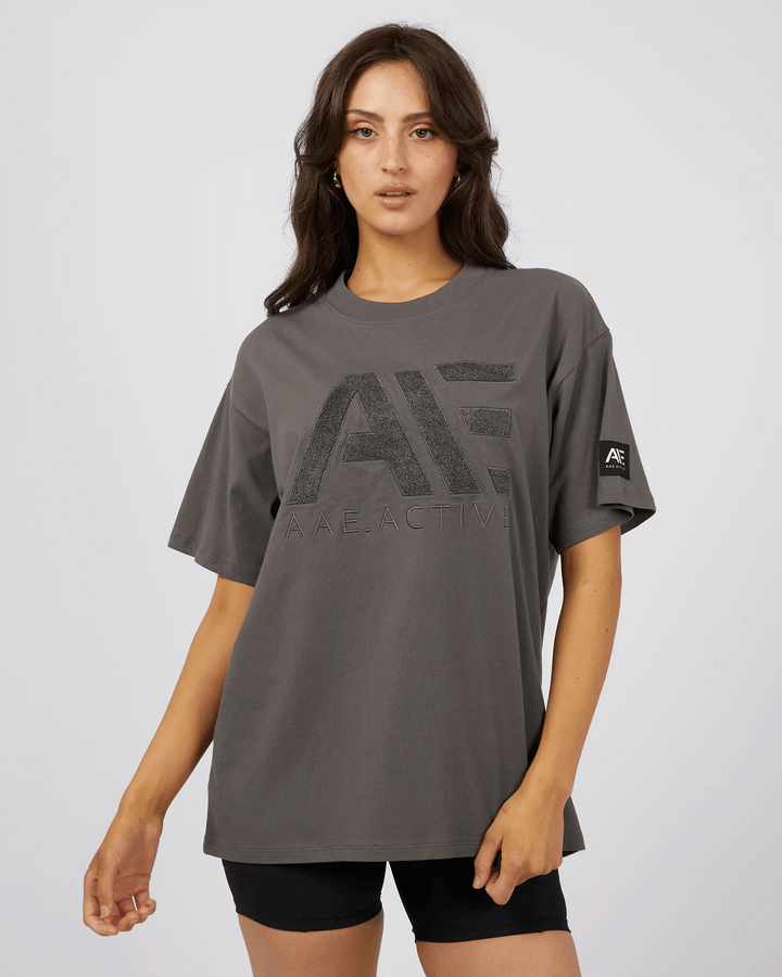 All About Eve - Base Active Tee Charcoal