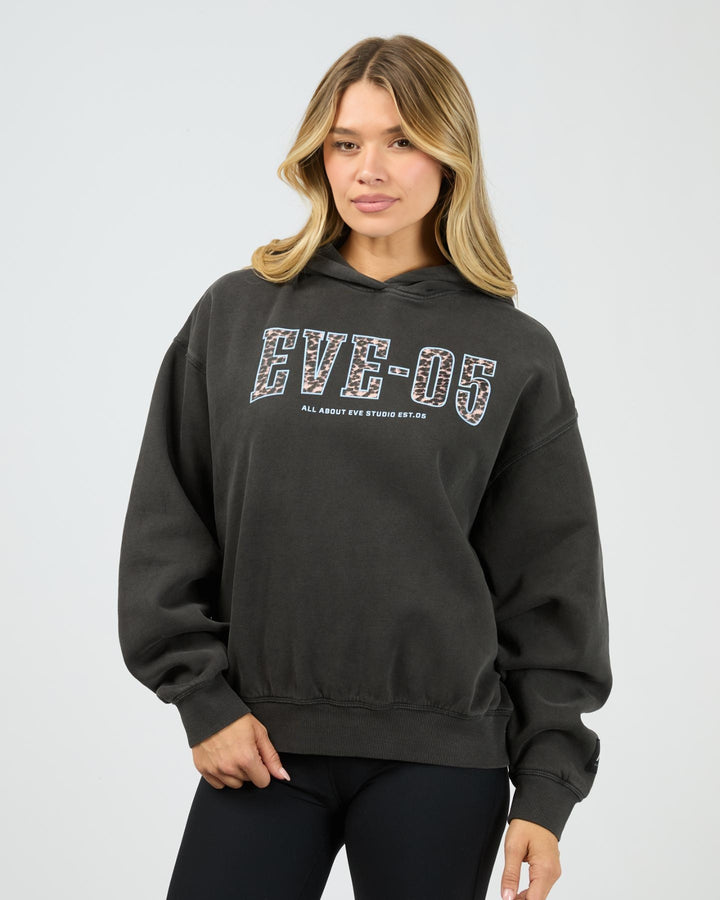 All About Eve - Eve Club House Box Hoodie Washed Black