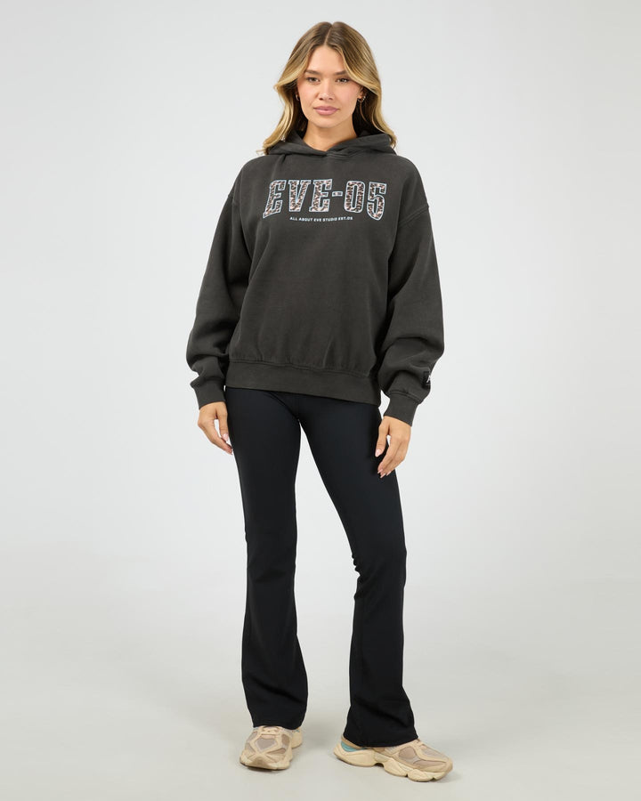 All About Eve - Eve Club House Box Hoodie Washed Black