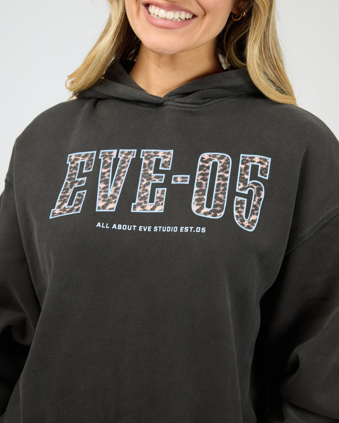 All About Eve - Eve Club House Box Hoodie Washed Black