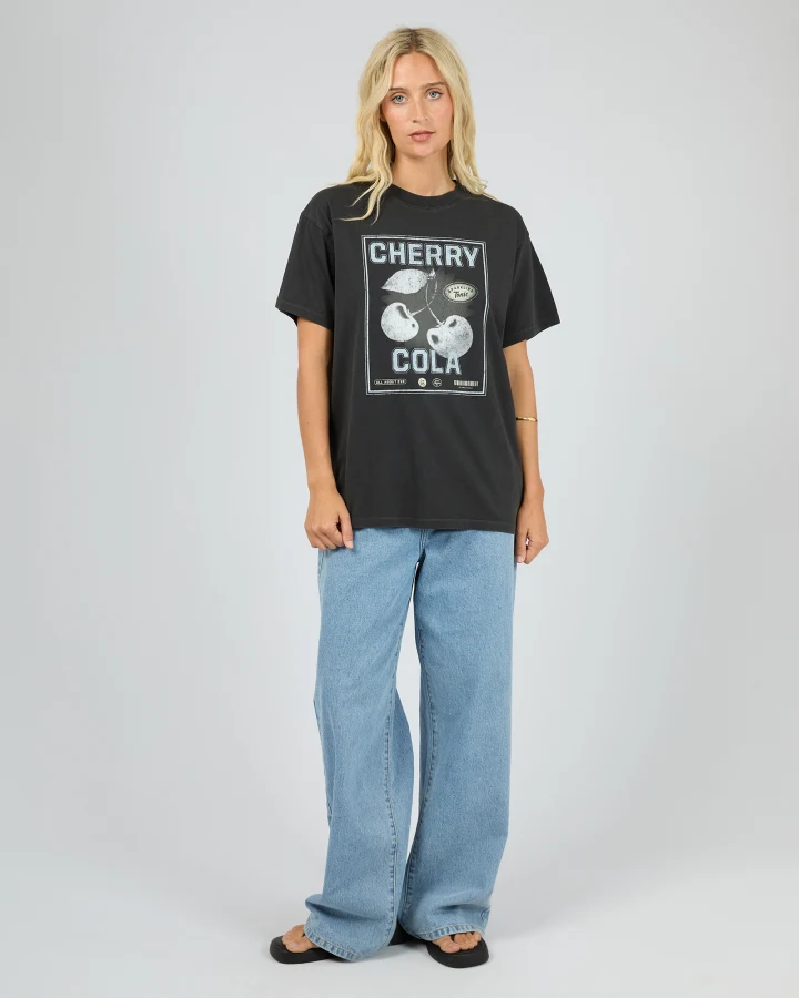 All About Eve - Wild Cherry Tee Washed Black